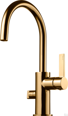 Kitchen faucet with dishwasher valve ARM384 Polished Brass Unlacquered