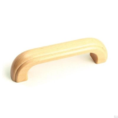 Elongated furniture handle 1023 96 Wooden Birch