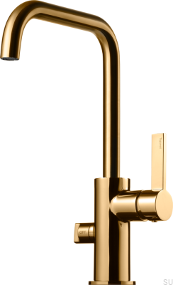 Kitchen faucet with dishwasher valve ARM584 Polished Brass Unlacquered