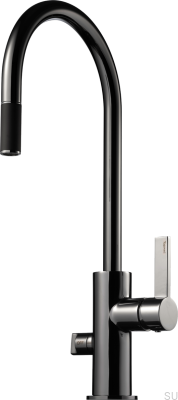 Kitchen faucet with dishwasher valve ARM885 Brass Black Chrome