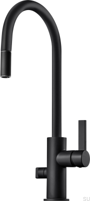 Kitchen faucet with dishwasher valve ARM885 Brass Matte Black