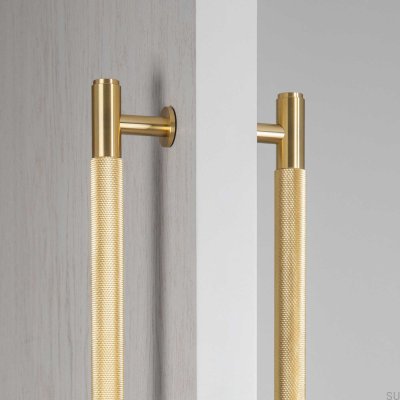 Cross 225 Brass elongated double-sided furniture handle