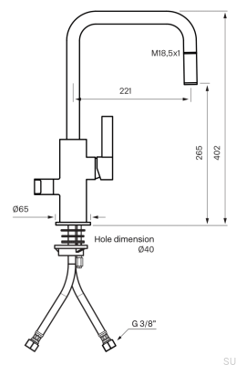 Kitchen faucet with dishwasher valve ARM887 Brass Nickel-plated Brushed