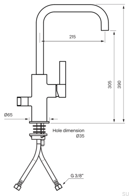 Kitchen faucet with dishwasher valve ARM984 Brass Nickel-plated Brushed