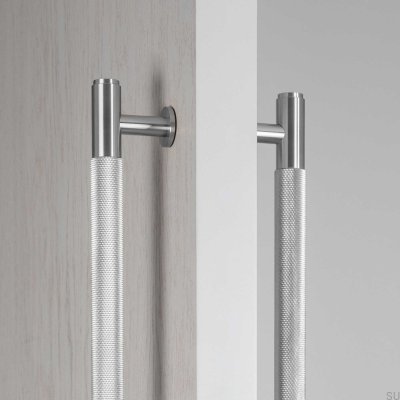 Cross 225 Steel Silver Double-Sided Elongated Furniture Handle
