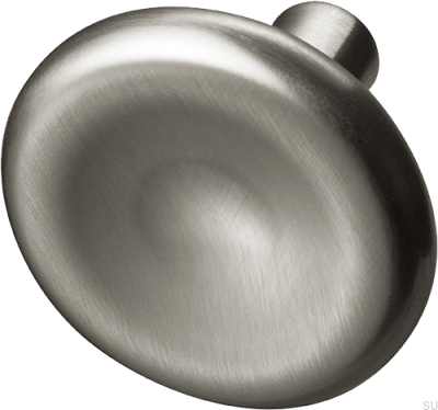 Bean 37 Furniture Knob, Brass, Brushed Nickel