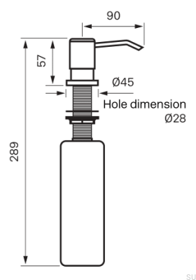 Grottesco BI228 Brass Soap Dispenser