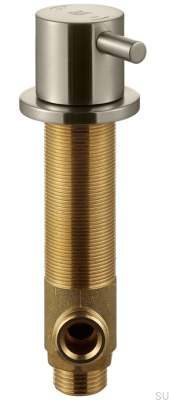 Dishwasher shut-off valve BI284 Brass Nickel-plated Brushed