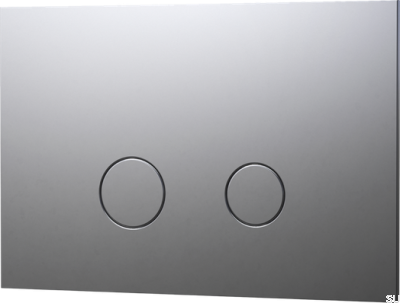 DUO112 TECE Flush Button Brass Silver Chrome