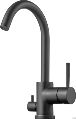 Kitchen faucet with dishwasher valve EVO184 Brass Graphite