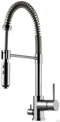 Kitchen faucet with dishwasher valve EVO186 Brass Silver Chrome