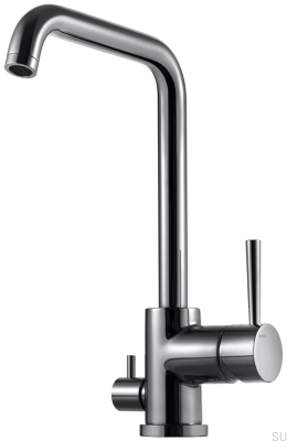 Kitchen faucet with dishwasher valve EVO984 Brass Black Chrome