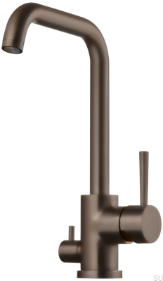 Kitchen faucet with dishwasher valve EVO984 Brass Brown