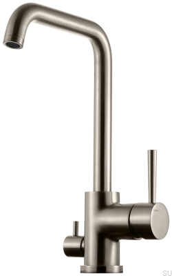 Kitchen faucet with dishwasher valve EVO984 Brass Nickel-plated Brushed