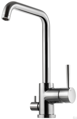 Kitchen faucet with dishwasher valve EVO984 Brass Silver Chrome