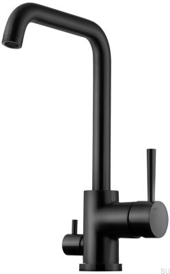 Kitchen faucet with dishwasher valve EVO984 Brass Matte Black