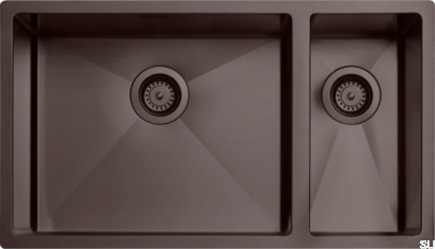 Kitchen Sink 7040 Steel Brown PVD