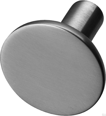 Pastille 30 furniture knob, brass, black, chrome, brushed