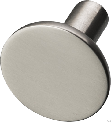 Pastille 30 furniture knob, brass, nickel-plated, brushed