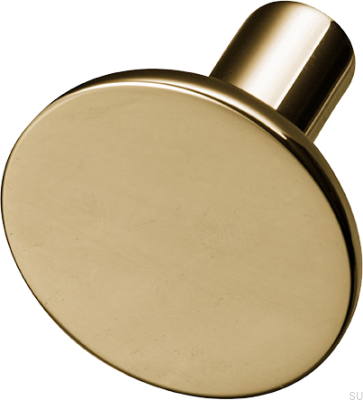 Pastille 30 furniture knob, polished brass, unvarnished