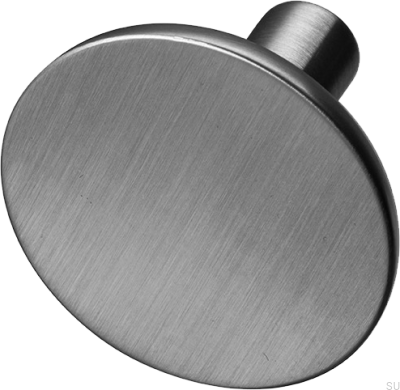 Pastille 37 furniture knob, brass, black, brushed chrome