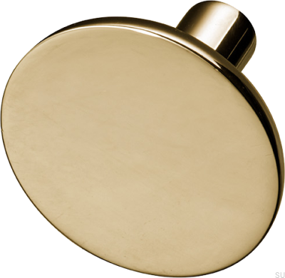 Pastille 37 furniture knob, polished brass, unvarnished