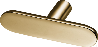 T-Bar Pastille 60 furniture knob, polished brass, unvarnished