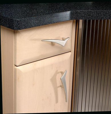 Long furniture handle 1249 Brushed nickel