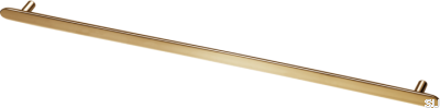 Pastille 536 oblong furniture handle, polished brass, unvarnished