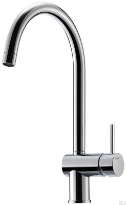 SK New 180 Kitchen Faucet Brass Silver Chrome