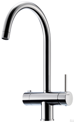 Kitchen faucet with dishwasher valve SK New 184 Brass Silver Chrome