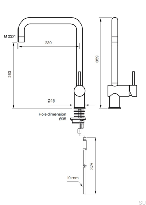 Kitchen faucet with dishwasher valve SK New 980 Brass Silver Chrome