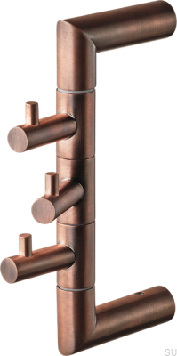 Towel rack TA253 Brushed Copper Unlacquered