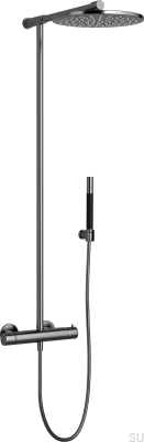 TVM300 Brass Black Chrome Shower Set