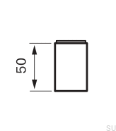 Extension for XPRO300 washbasin tap, Brushed Copper, Unpainted