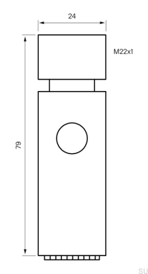 ZDOC097 Brass Silver Chrome Aerator