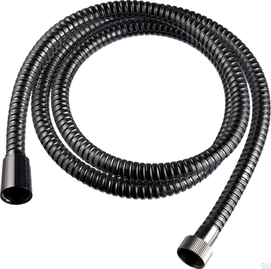 ZFLO001 Brass Shower Hose Black Chrome Brushed