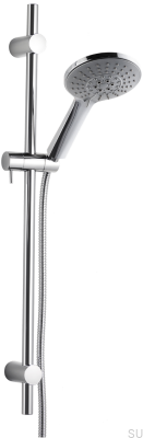 Shower rail with adjustable wall mount ZSAL194 Brass Silver Chrome