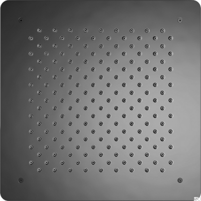 Square concealed rain shower head 400 ZSOF097 Brass Black Chrome