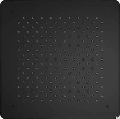 Square concealed rain shower head 400 ZSOF097 Brass Matte Black
