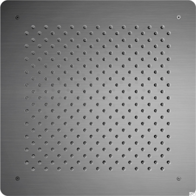 Square concealed rain shower head 500 ZSOF098 Brass Black Chrome Brushed