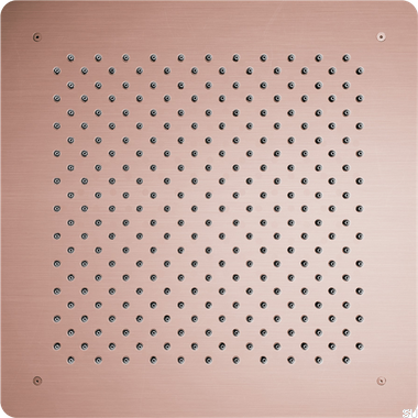 Square concealed rain shower head 500 ZSOF098 Brushed Copper Unpainted