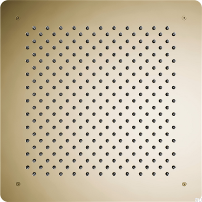 Concealed square rain shower head 500 ZSOF098 Brass Honey Gold
