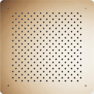 Square concealed rain shower head 500 ZSOF098 Polished Brass Unlacquered