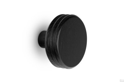 Pulse 90 Wooden Oak Wall Hanger Matte Black