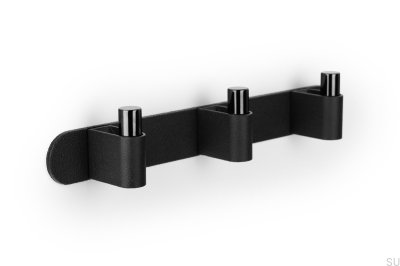 Casey Rack 340 Wall Hanger Aluminum Black Titanium Polished