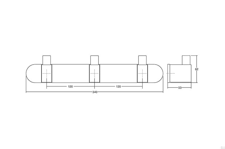 7044340LMT2703--Wieszak-ścienny-Casey-Rack-340-Aluminiowy-Czarny-Tytanowy-Polerowany-Viefe-Skandynawskie-Uchwyty_3