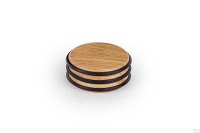 Pulse 66 Floor Door Stopper, Wooden, Oak