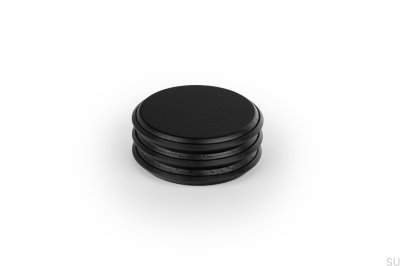 Pulse 66 Floor Door Stopper Wooden Oak Matte Black