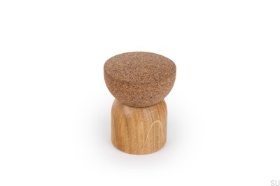 Door stopper Floor Stove 48 Wooden Oak with Cork